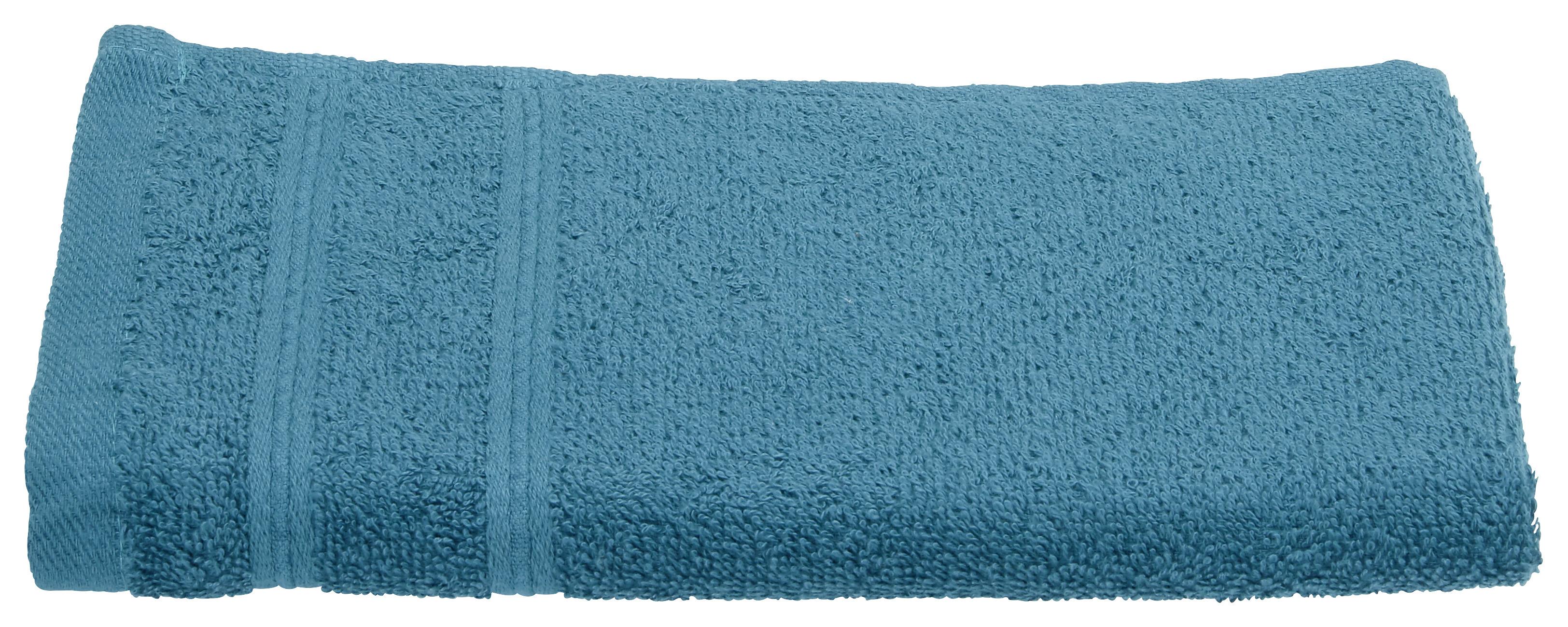 GÄSTHANDDUK MELANIE -AKT- - petrol, textil (30/50cm) - Modern Living