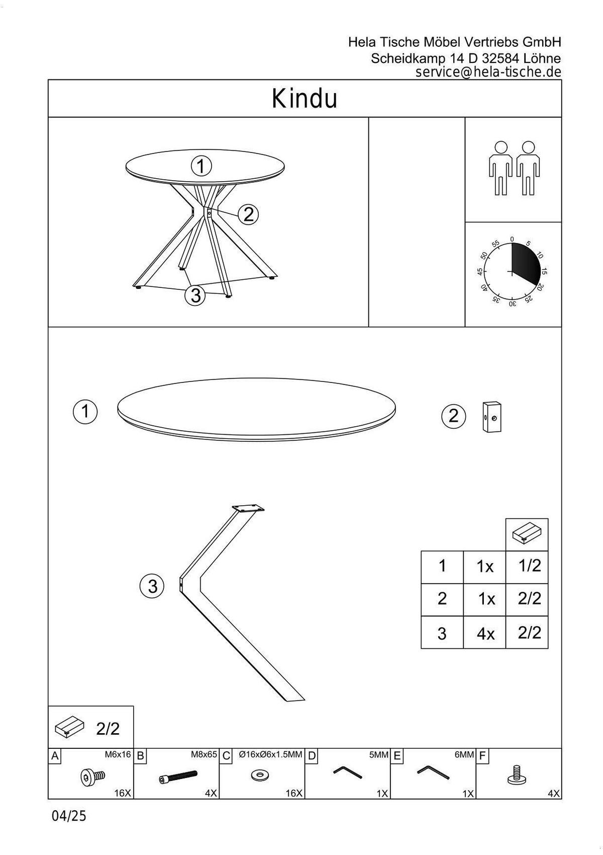 ESSTISCH KINDU T - Schwarz/Eiche Artisan, MODERN, Holzwerkstoff/Metall (120/120/76cm) - P & B