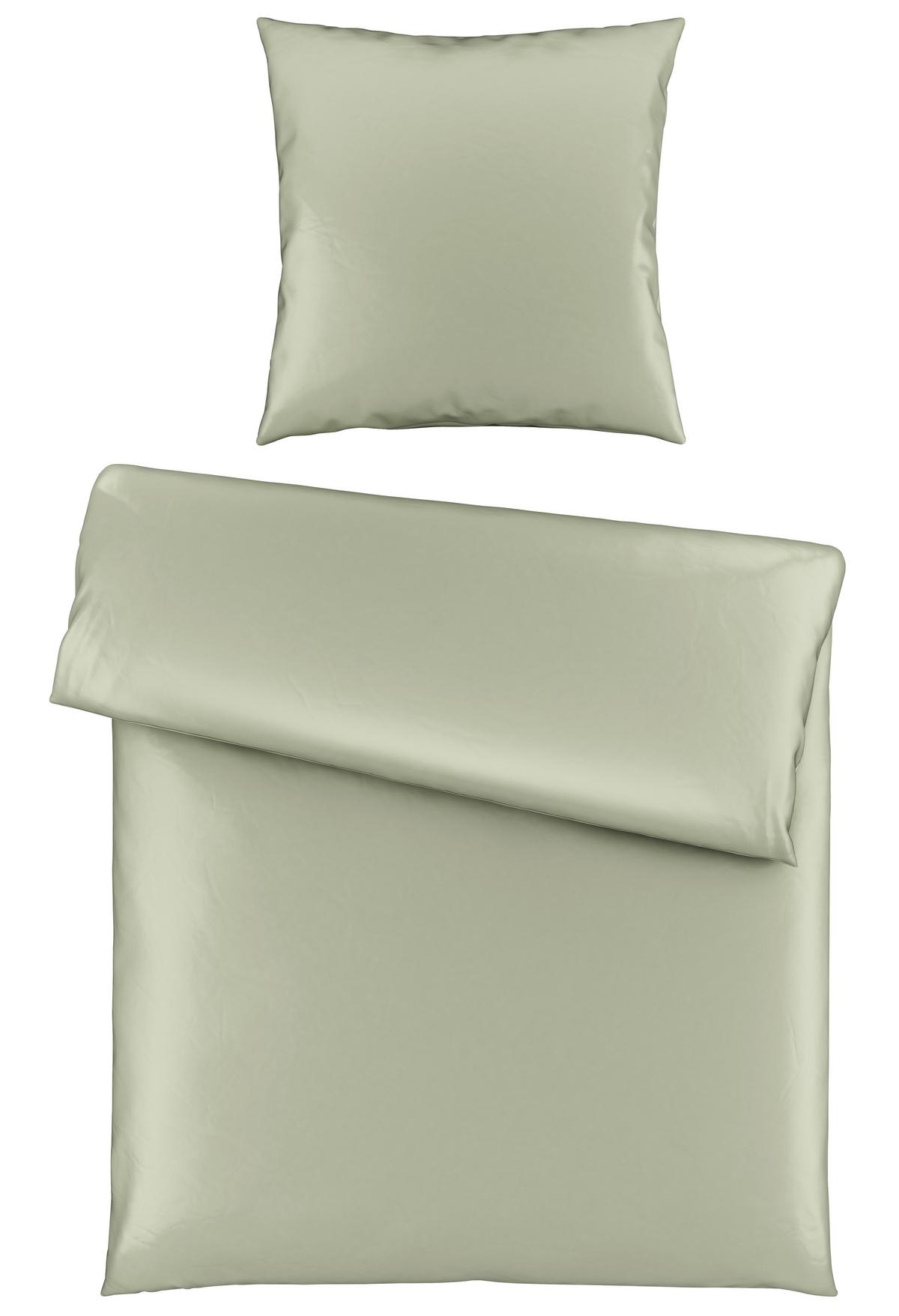 Bettwäsche Alex Uni ca. 135x200cm - Hellgrün, MODERN, Textil (135/200cm) - Premium Living