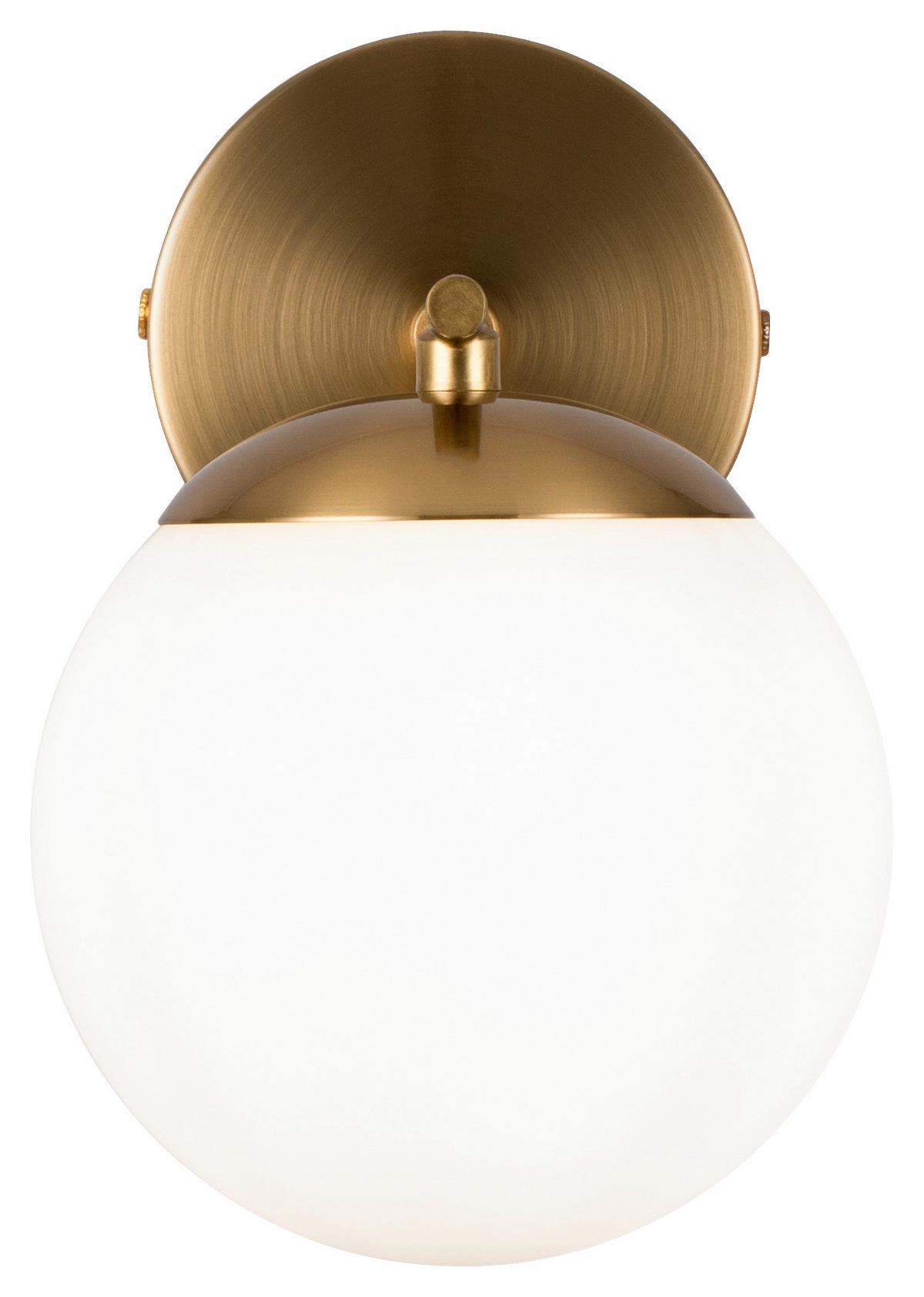 Wandleuchte Marble Messingfarben max. 60 Watt - Messingfarben, Trend, Glas/Metall (21/20/21cm) - MAYTONI