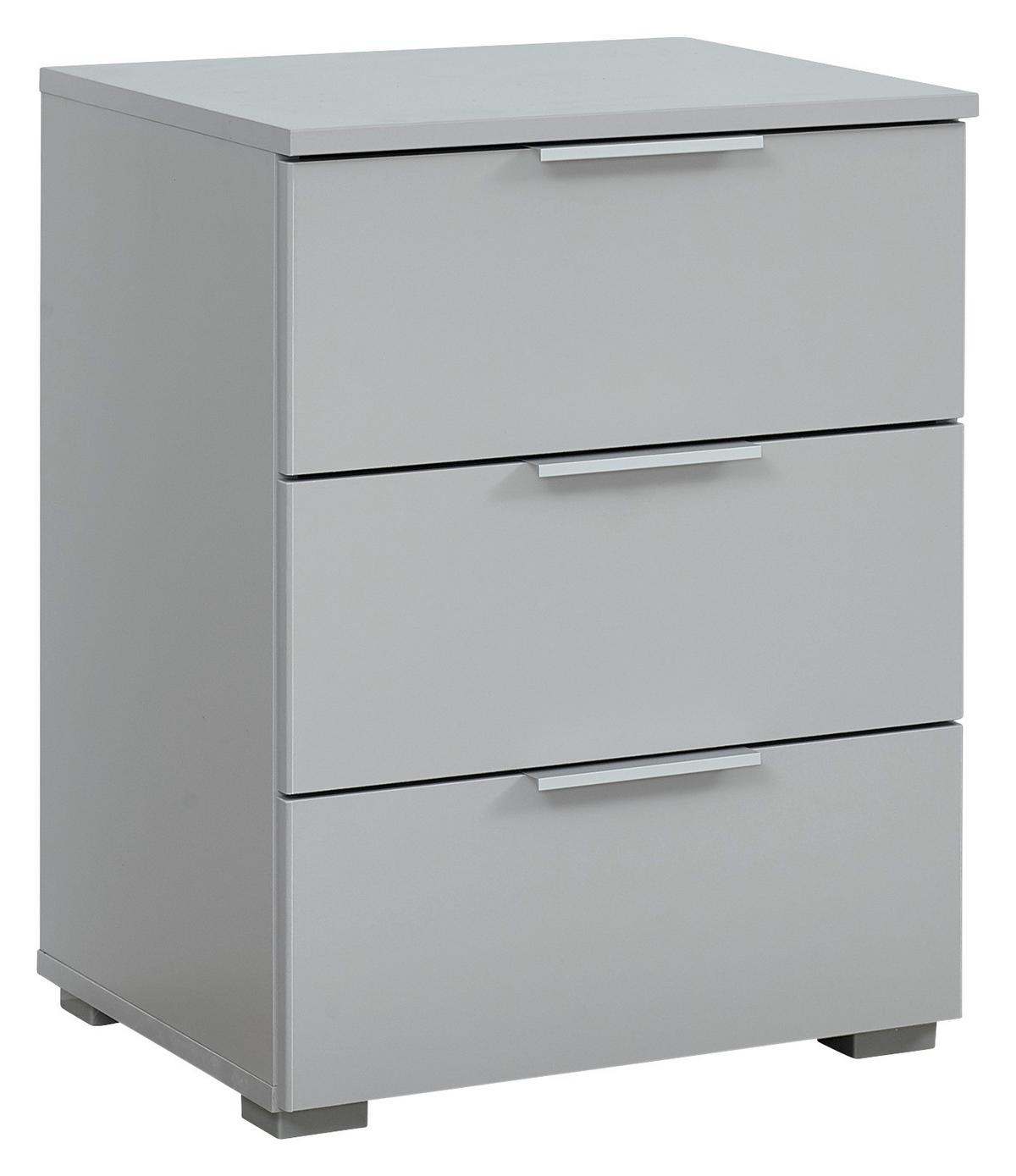 Noptieră ALABAMA - gri deschis, Modern, material pe bază de lemn (47/62/42cm)