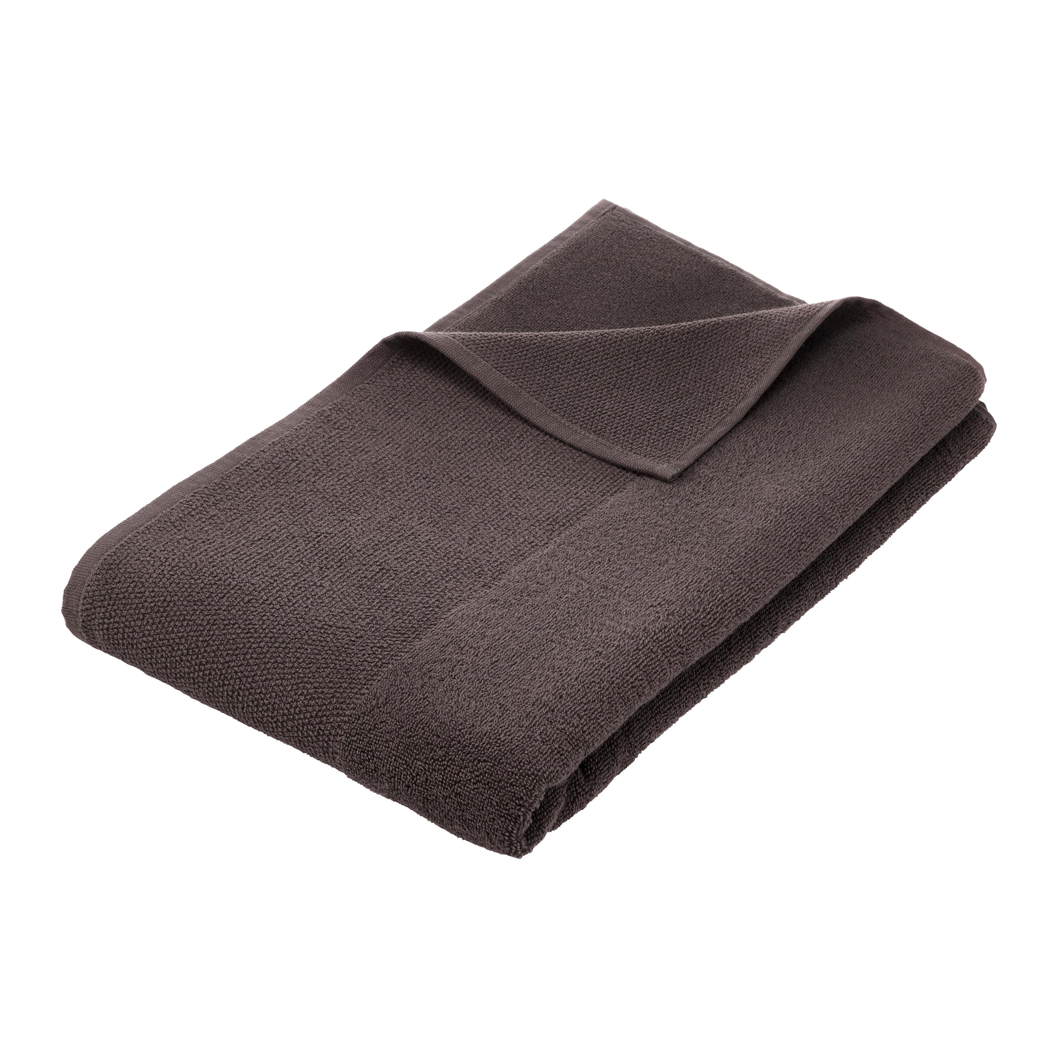 Badetuch Olivia Braun ca. 90x160cm - Braun, KONVENTIONELL, Textil (90/160cm) - Premium Living