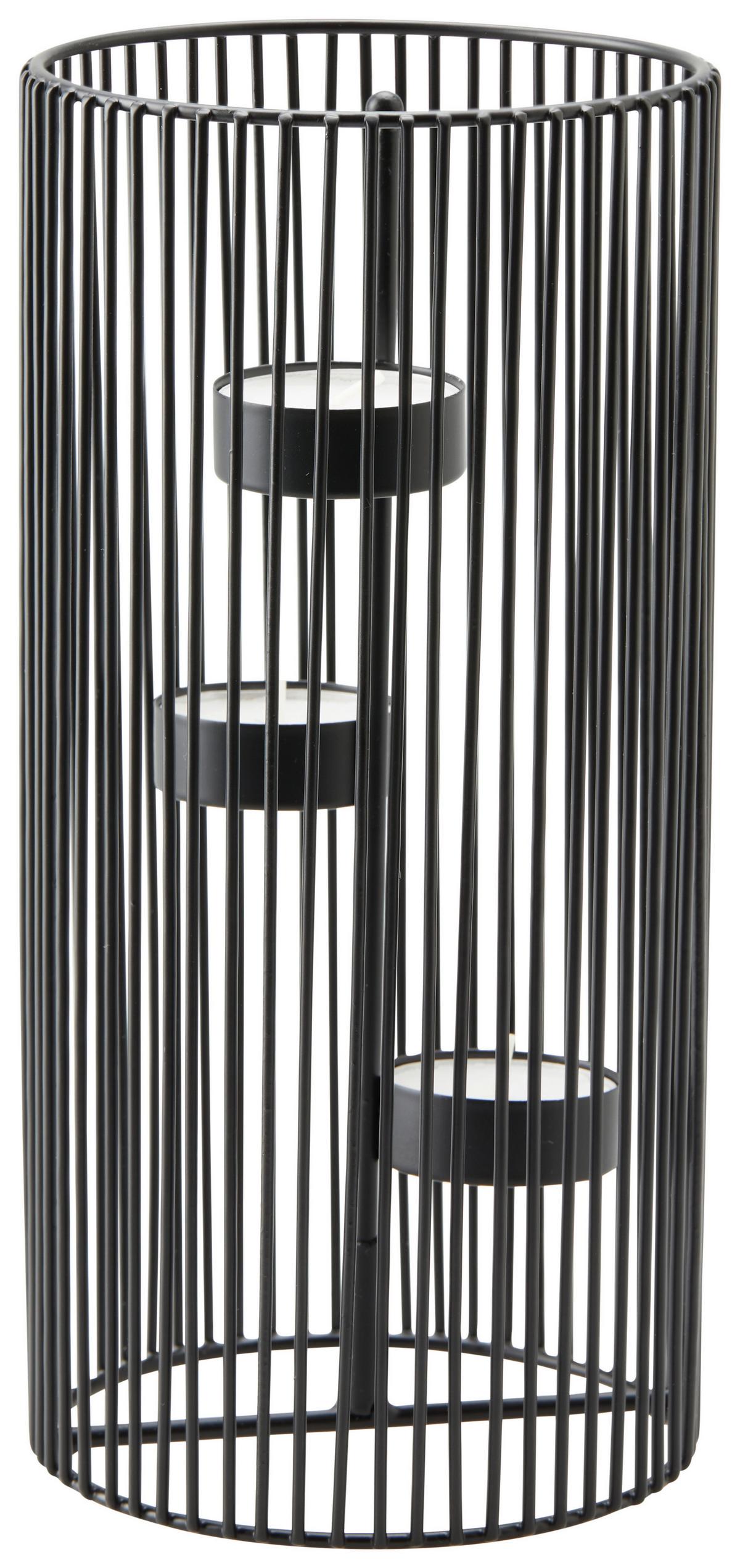Gyertyatartó Thea - M - fekete, Basics, fém (11/23.5cm) - Modern Living