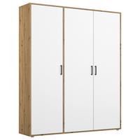 DULAP  USI ROTATIVE VOYAGER - alb/stejar Artisan, Modern, material pe bază de lemn (140/194/53cm) - Modern Living