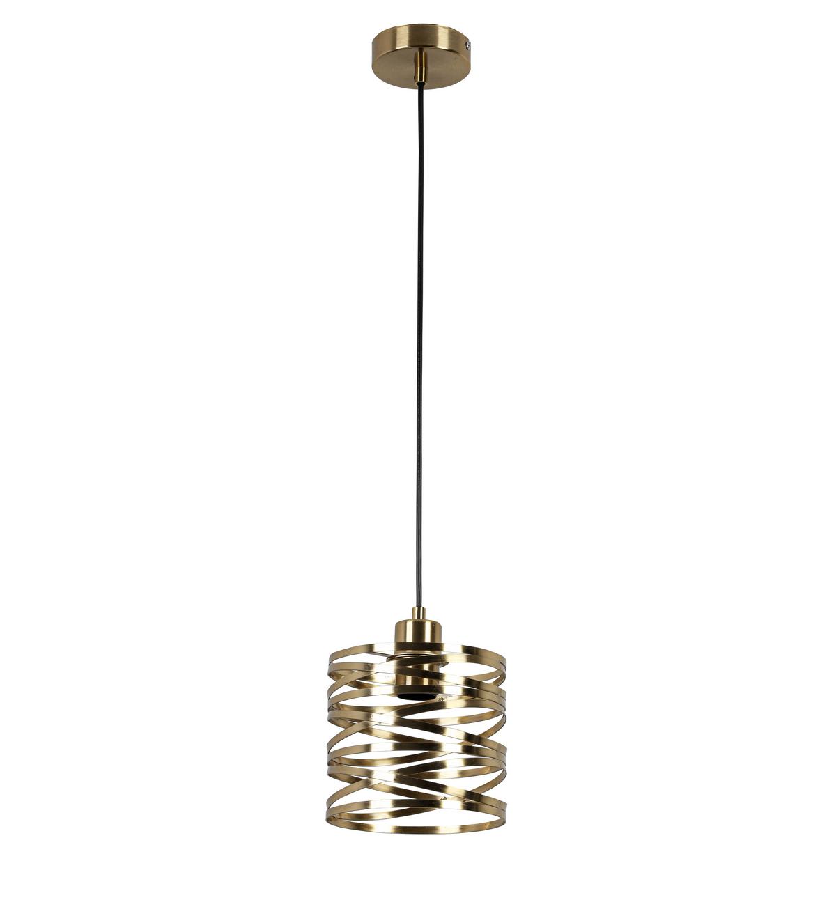 Svjetiljka Viseća Silvain - boje mjeda/crna, Moderno, metal/plastika (17/120cm) - Mömax