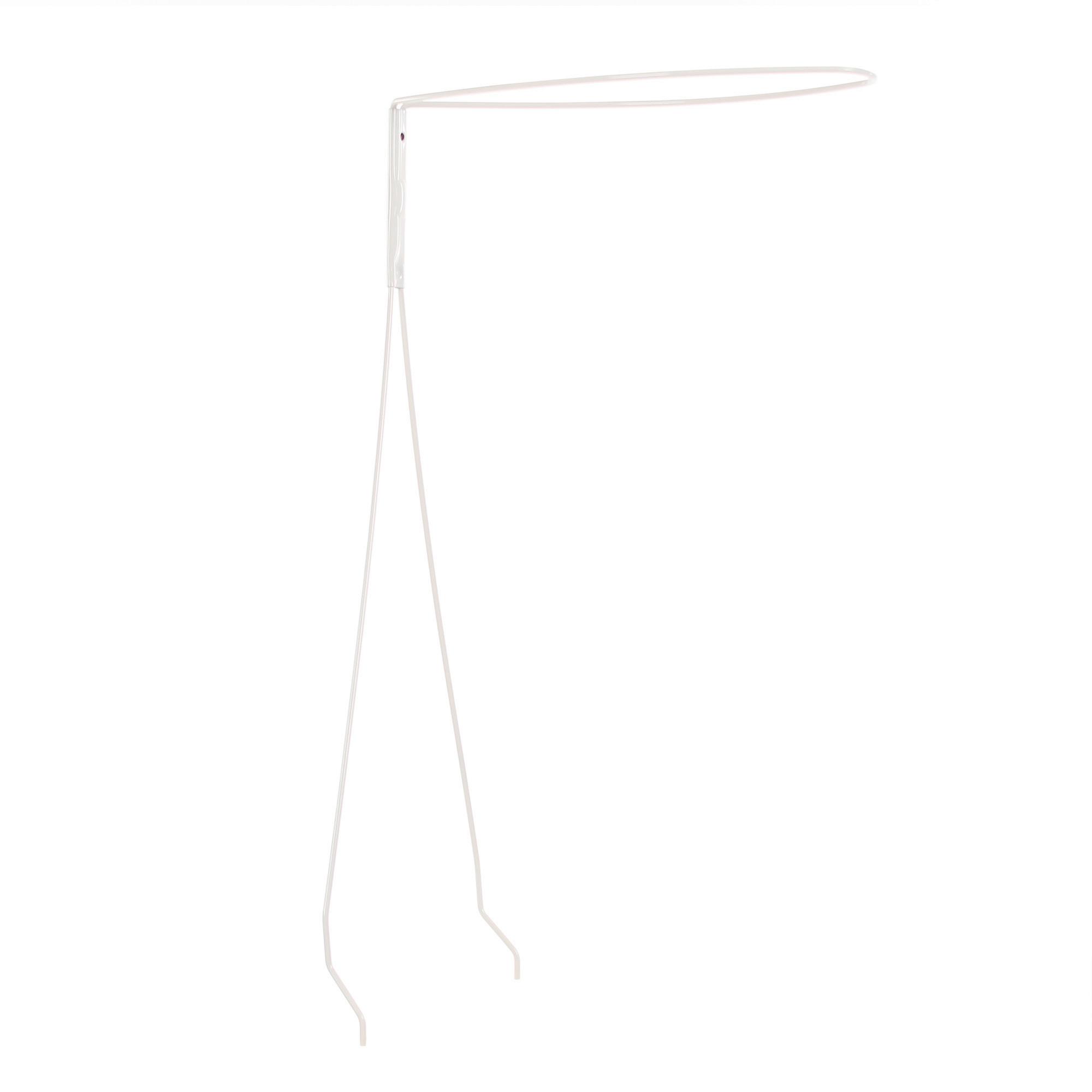 STOJAK DO BALDACHIMU 100393 - biały, Basics, metal (36/70cm) - Babybay