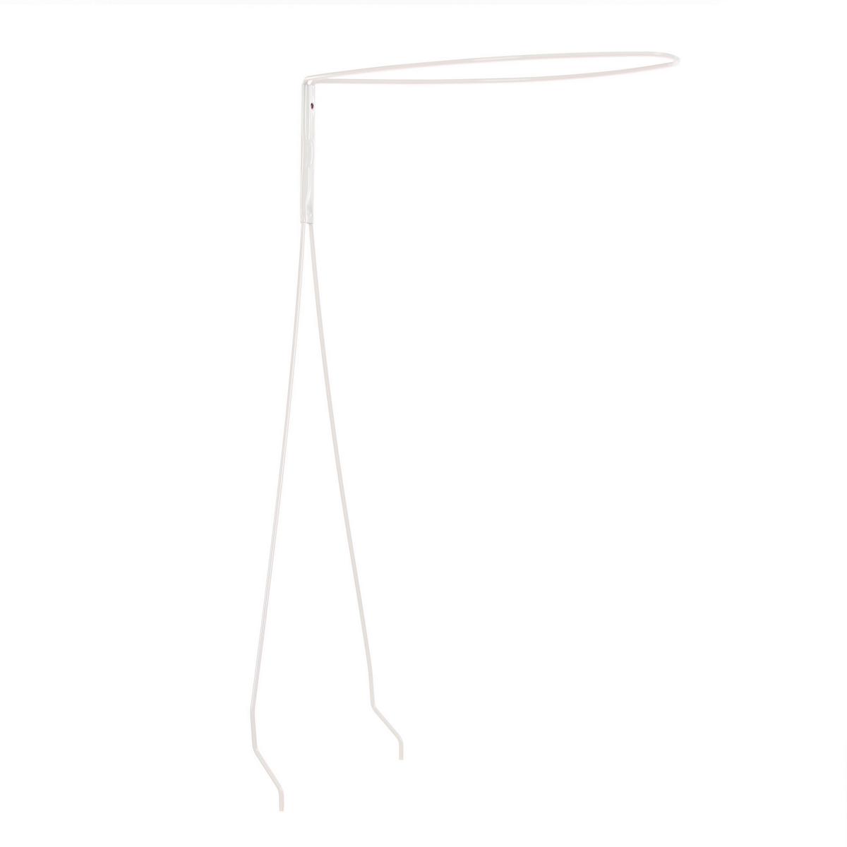 STOJAK DO BALDACHIMU 100393 - biały, Basics, metal (36/70cm) - Babybay