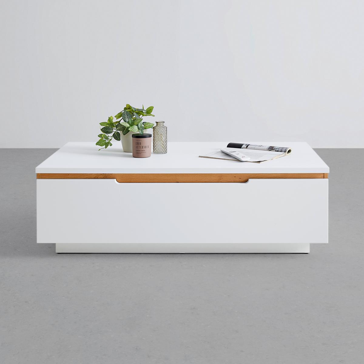 Couchtisch Dallas Weiß - Weiß, MODERN, Holzwerkstoff (110/70/36cm) - Premium Living