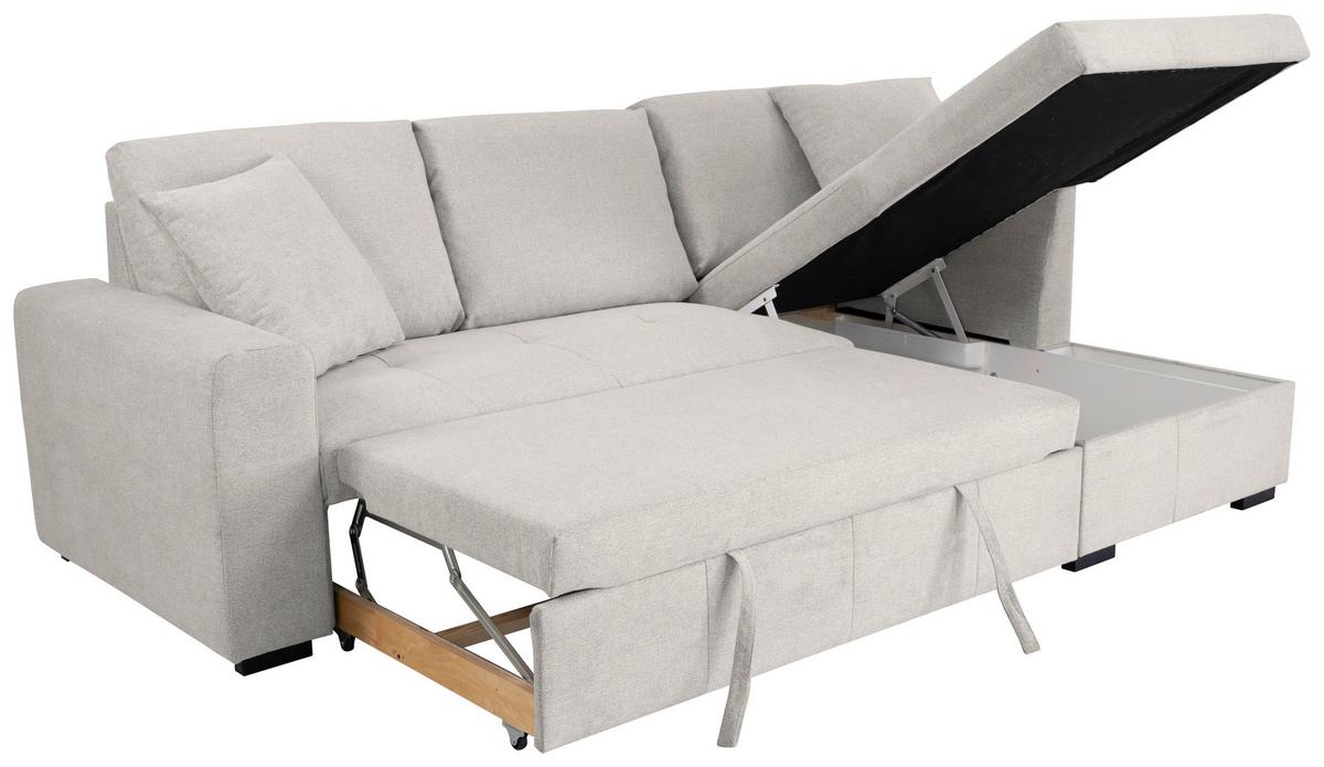 Kutna Garnitura Lukas - krem, Trend, tekstil (239/158cm) - Modern Living