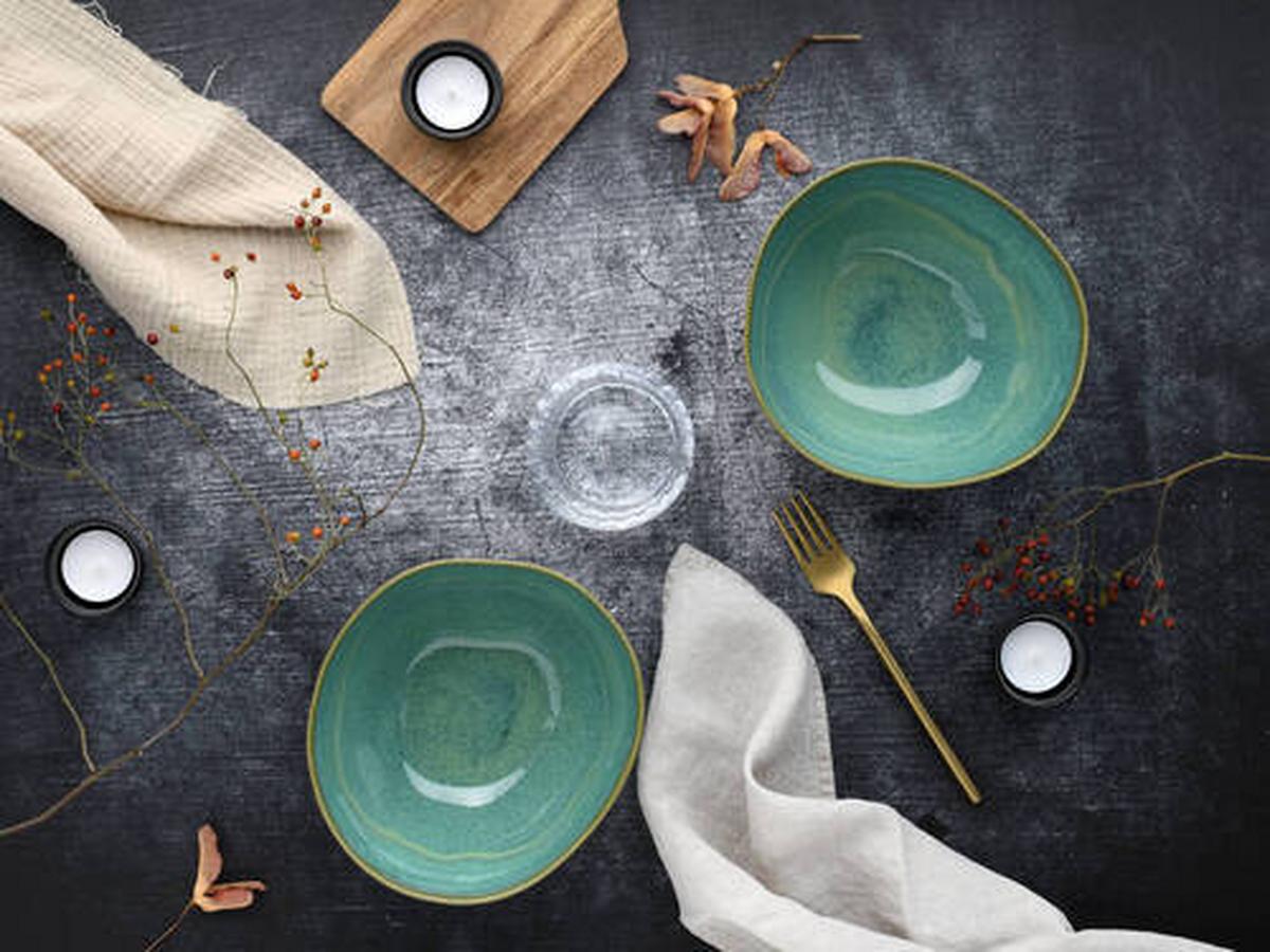 Set Skled Basalt, 2-Delni - olivno zelena , Trend, keramika (18cm) - Creatable