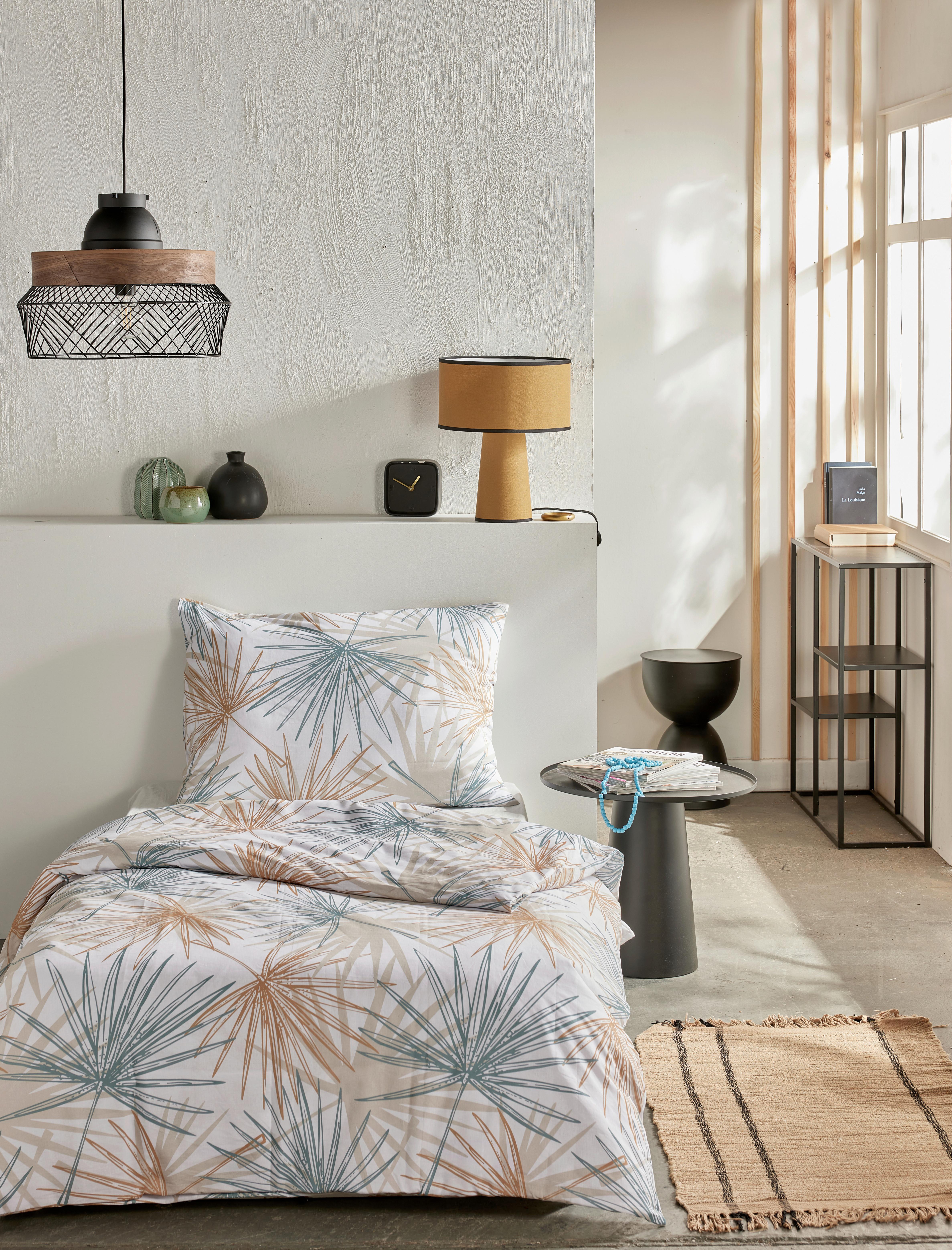 Lenjerie de pat Ranforce cca. 140x200/50x70 cm - maro deschis, Modern, textil (140/200cm)