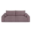 Sofa Plain Altrosa - Altrosa/Schwarz, Modern, Kunststoff/Textil (256/88/120cm) - Mömax
