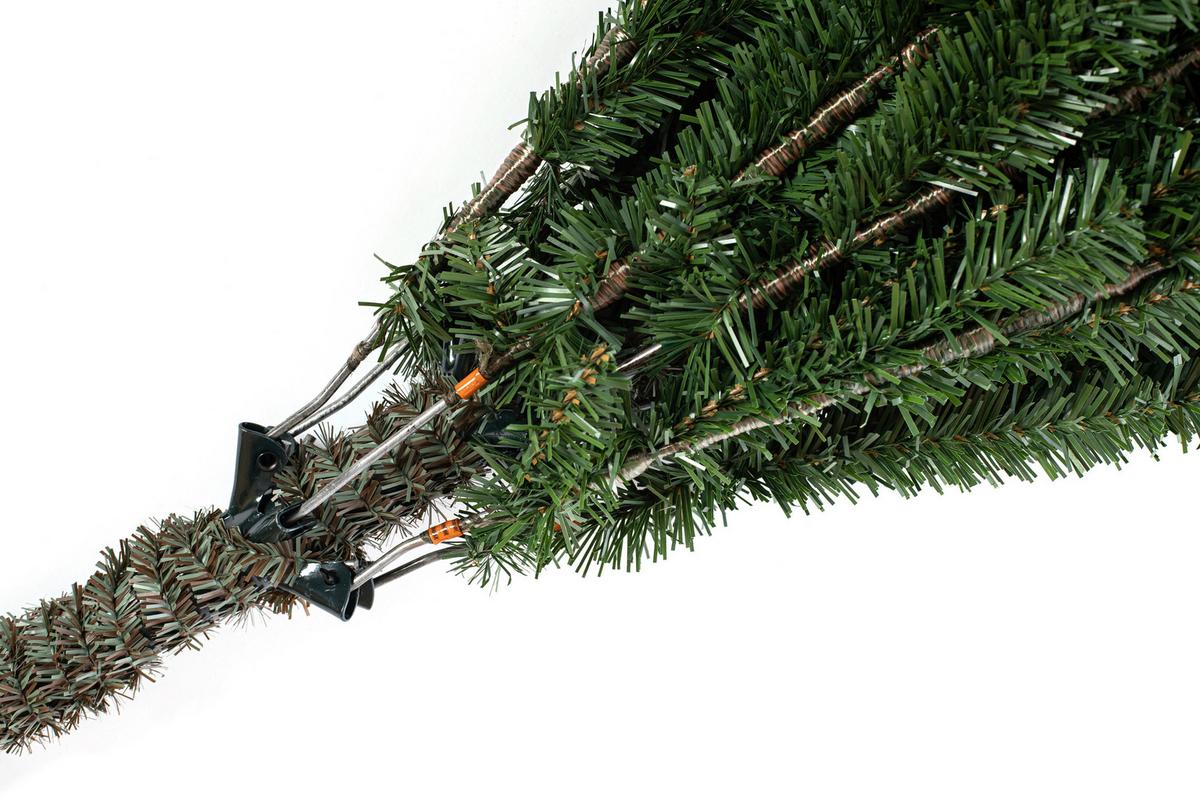 Weihnachtsbaum Evergreen Sherwood Grün H: ca. 210cm - Waldgrün, Basics, Kunststoff (134/210cm)