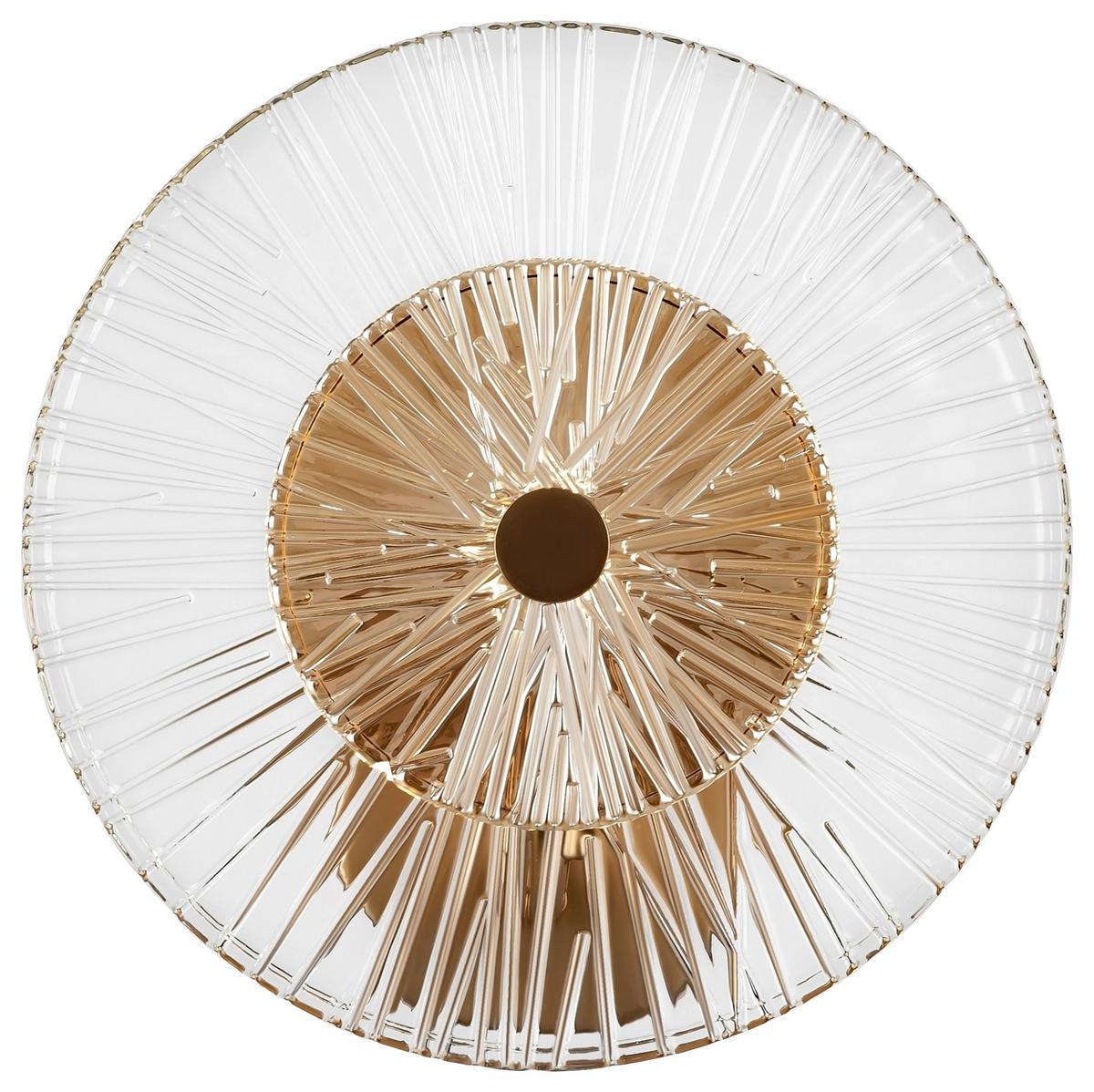 WANDLEUCHTE ASTER - Goldfarben, Basics, Glas/Metall (15,3/28/28cm) - MAYTONI