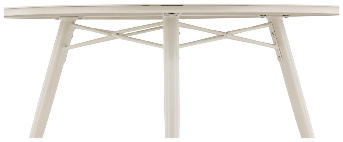 Gartentisch Lina ca. 120x120x75 cm Beige - Beige, KONVENTIONELL, Metall (120/120/75cm) - Gardenson