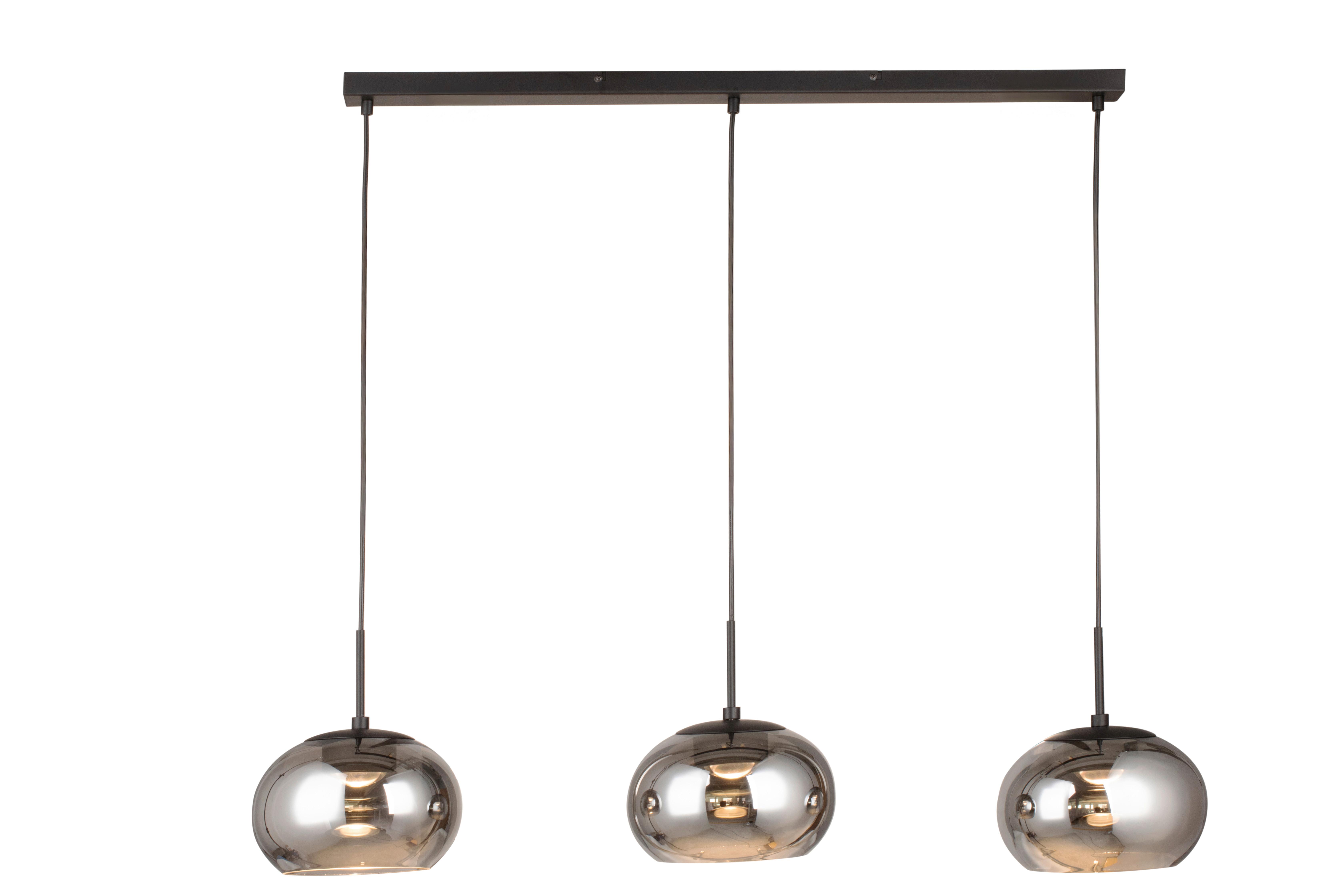 LAMPA WISZĄCA LED MILA *SBN* - czarny, Design, metal/szkło (103/23/150cm) - Novel