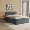 BOXSÄNG MARCO - Graublau/svart, Modern, trä/textil (140/200cm) - Bessagi Home