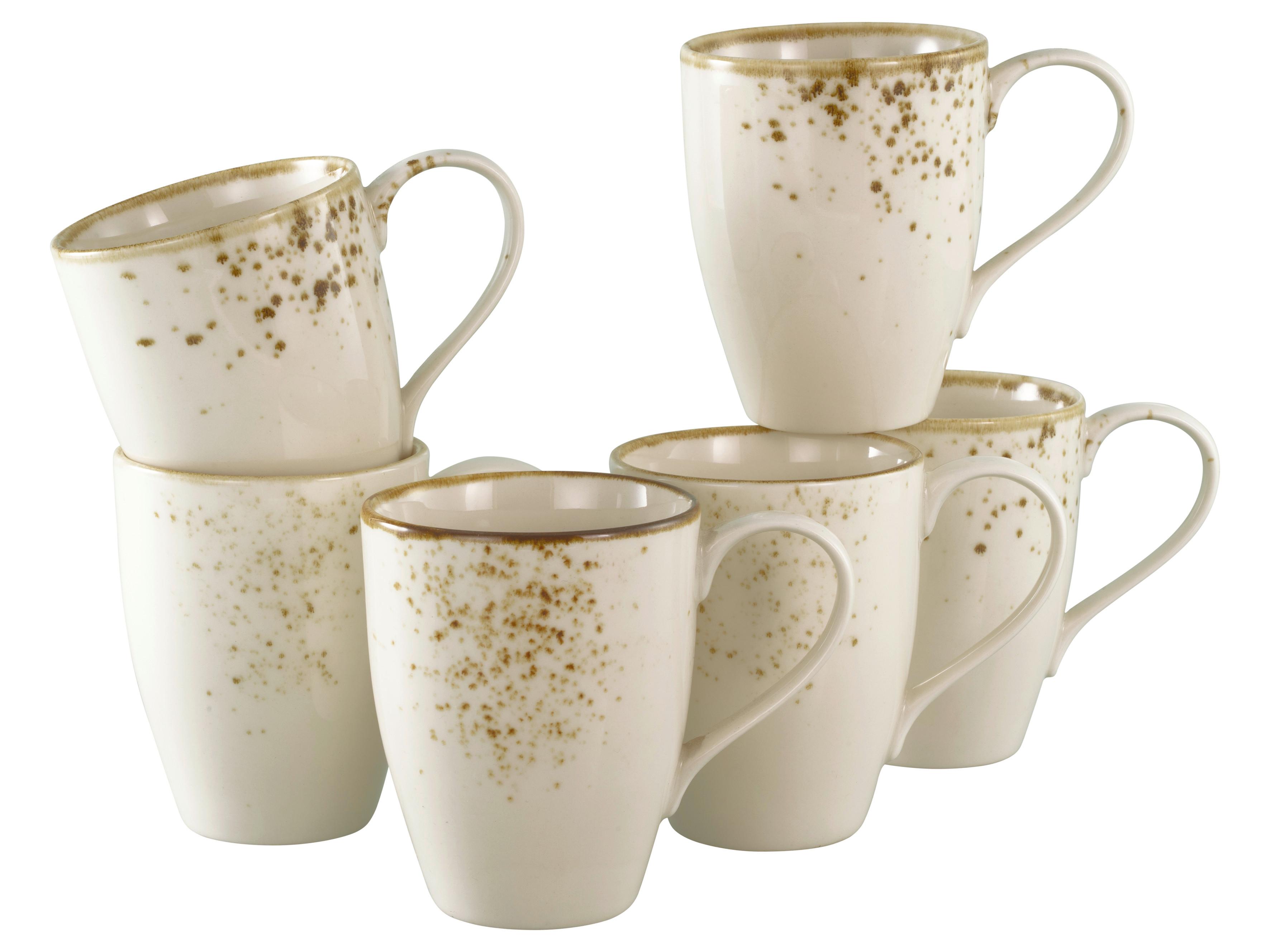 Set Skodelic Nature Collection, 6-Delni - krem barve, Basics, keramika (8,5/11cm) - Creatable