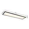 LED-TAKLAMPA JUO - vit/svart, Modern, metall/plast (80/20/6,5cm) - Mömax