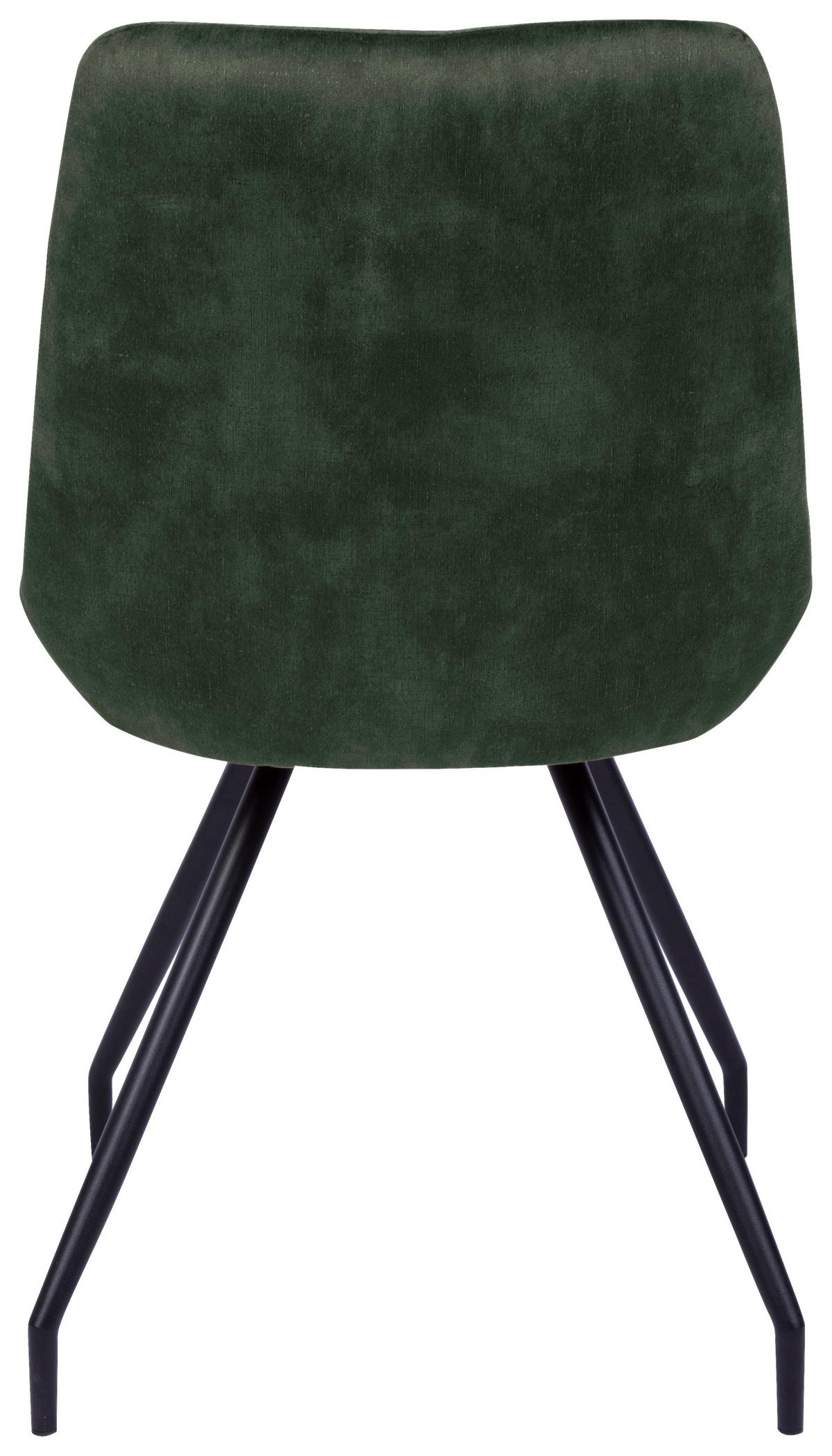 KRZESŁO ULI - czarny/kolor złoty, Design, metal/tkanina (51/88/66cm) - Novel