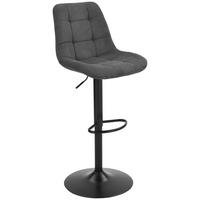 Barhocker Nino Grau - Schwarz/Grau, MODERN, Holz/Textil (46/116/96/53cm) - Based