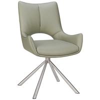 KRZESŁO APOLLO  -EXKLUSIV- - zielony/kolor stalowy, Design, metal/tkanina (57/85,5/62cm) - Carryhome