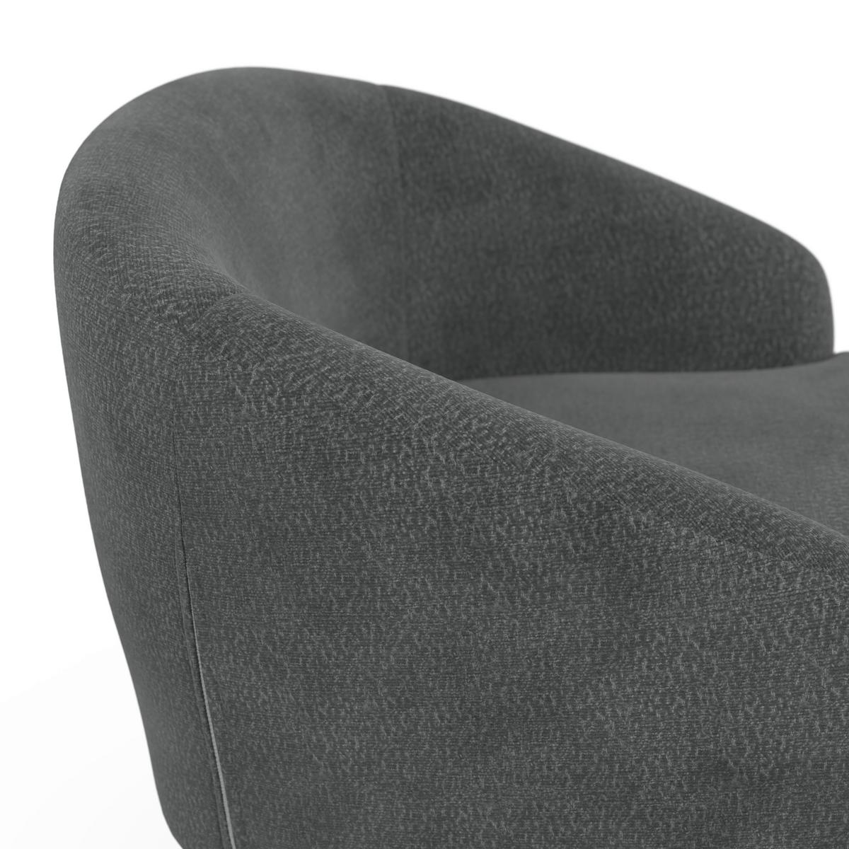 Sessel Sonja Schwarz Chenille - Schwarz/Naturfarben, MODERN, Holz/Textil (71/69/68cm)