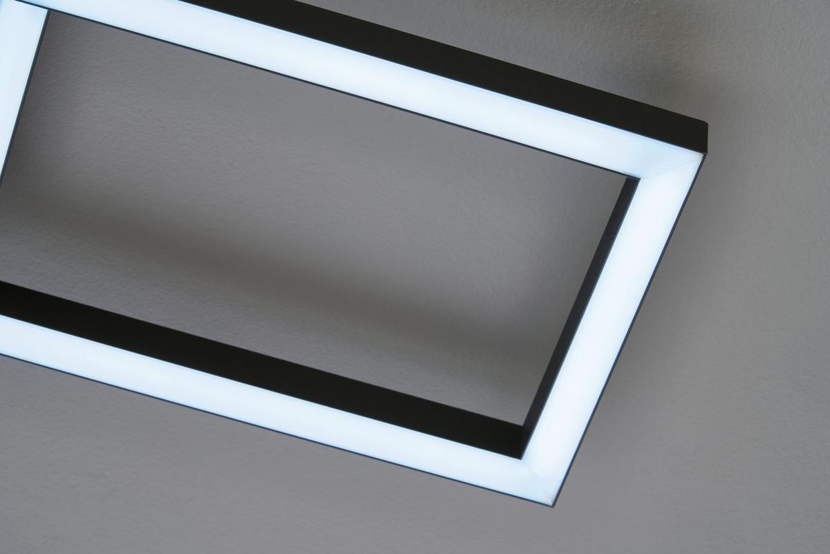 LAMPA SUFITOWA LED 21379 SETH - czarny, Design, metal (52/52/9,5cm)