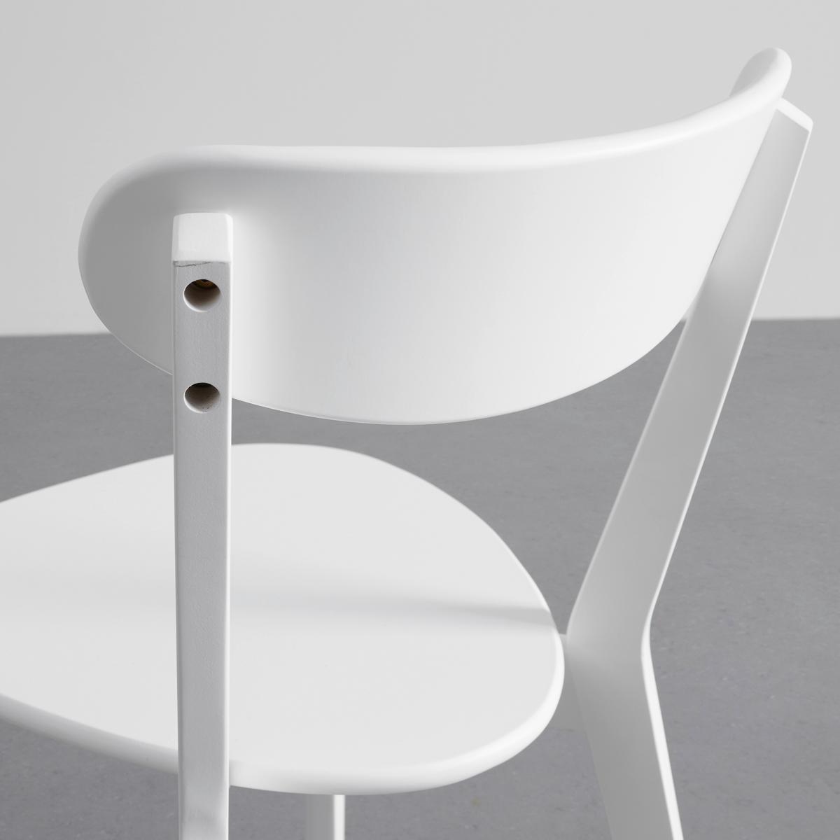 ZESTAW KRZESEŁ LORCA - biały, Modern, drewno (45/79/52cm) - Bessagi Home