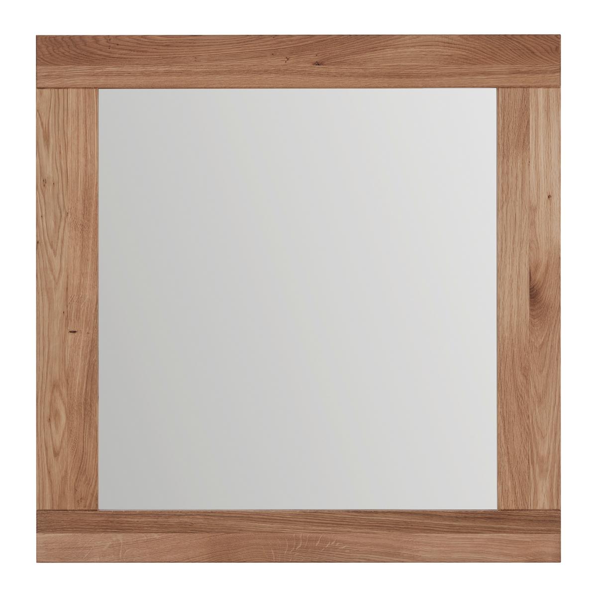Spiegel Lola in Wildeiche - Wildeiche, Lifestyle, Glas/Holz (80/80/2cm) - ecoTree