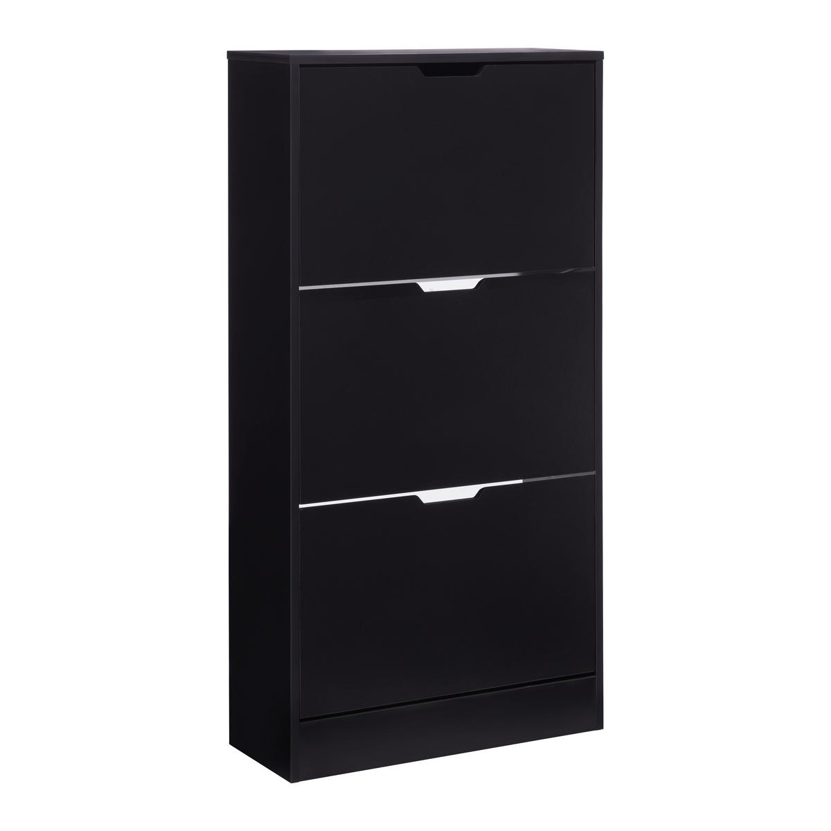 Schuhkipper Rudi in Schwarz - Schwarz, KONVENTIONELL, Holzwerkstoff (60/118/24cm) - Mömax