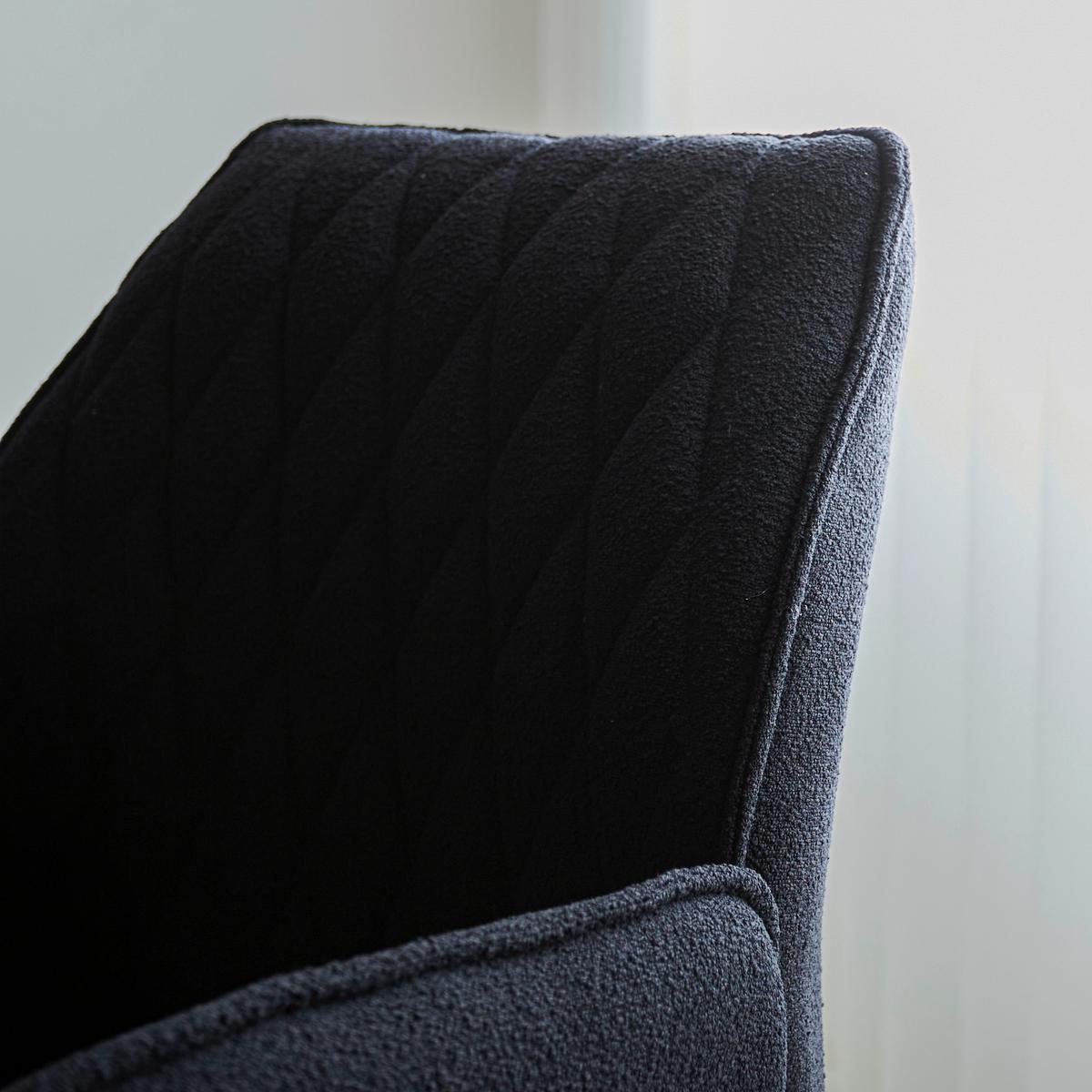 Armlehnstuhl-Set Reims ca. 56x97 cm 2er Set Schwarz - Schwarz, Design, Textil/Metall (56/97/52,5cm) - MID.YOU