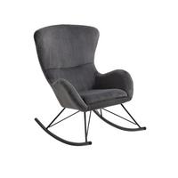 Gugalnik Lamb, Temno Siva - temno siva/črna, Moderno, kovina/tekstil (70/102/94cm) - Livetastic