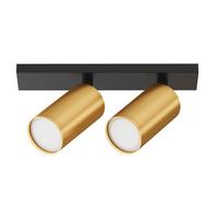 STRAHLER FOCUS S - Goldfarben/Schwarz, Trend, Metall (6/34,4/12cm) - MAYTONI