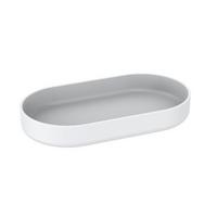 Tablett Naime in Weiß - Weiß, MODERN, Kunststoff (17,7/2,3/9,6cm) - Premium Living