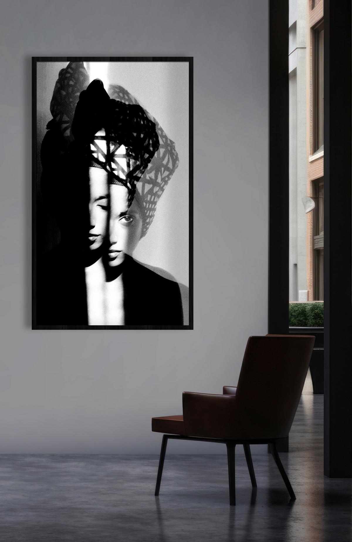 BILD STL-ESSAMBA-009-70X118-FRX-FRZ - Weiss/Schwarz, Basics, Holz/Kunststoff (70/118/10cm)