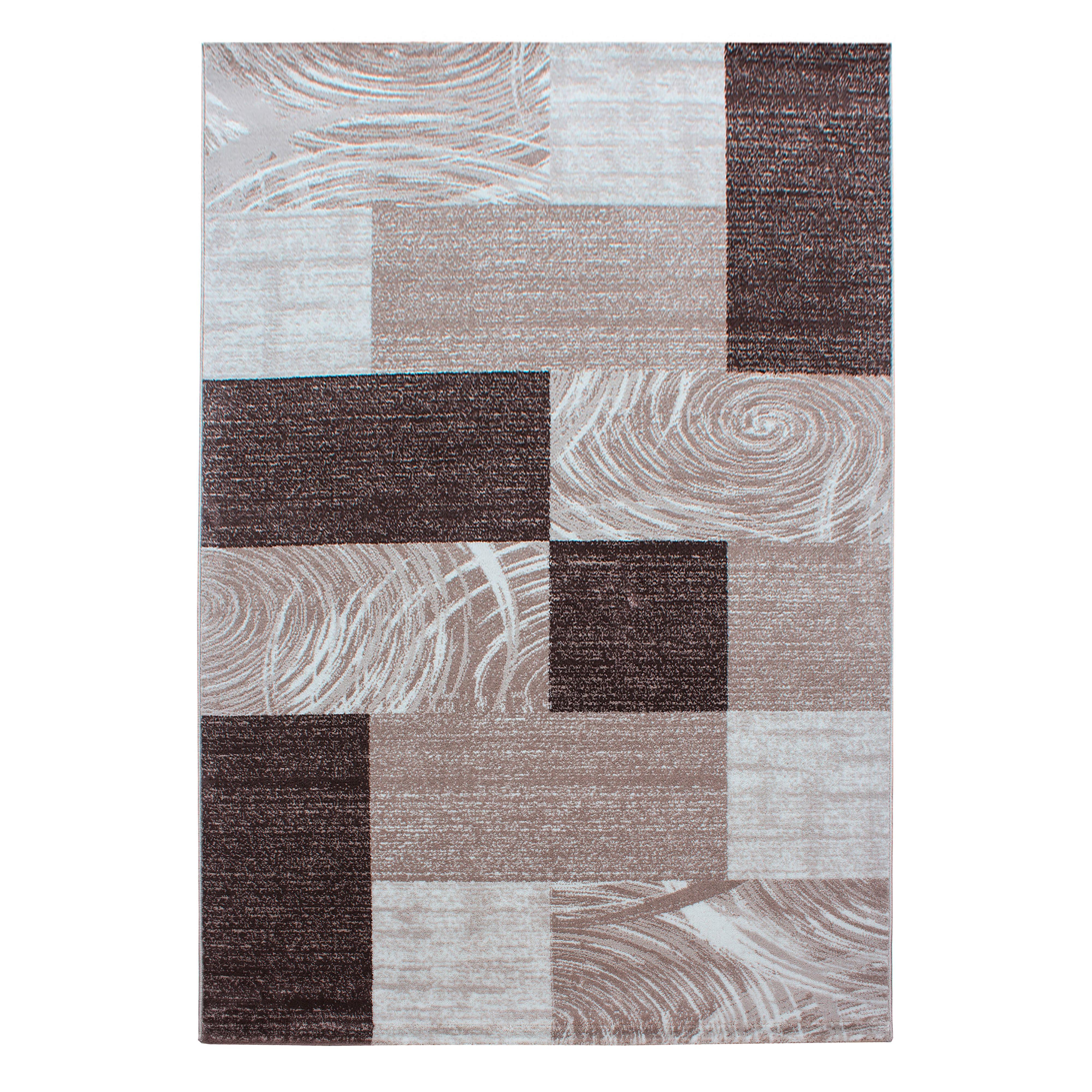 Flachwebeteppich Parma Braun ca. 140x200cm - Braun, Design, Textil (140/200cm) - Novel