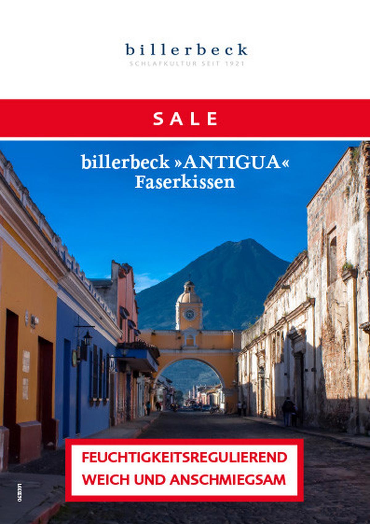 PODUSZKA POD GŁOWĘ ANTIGUA - biały, Basics, tkanina (80/80cm) - Billerbeck