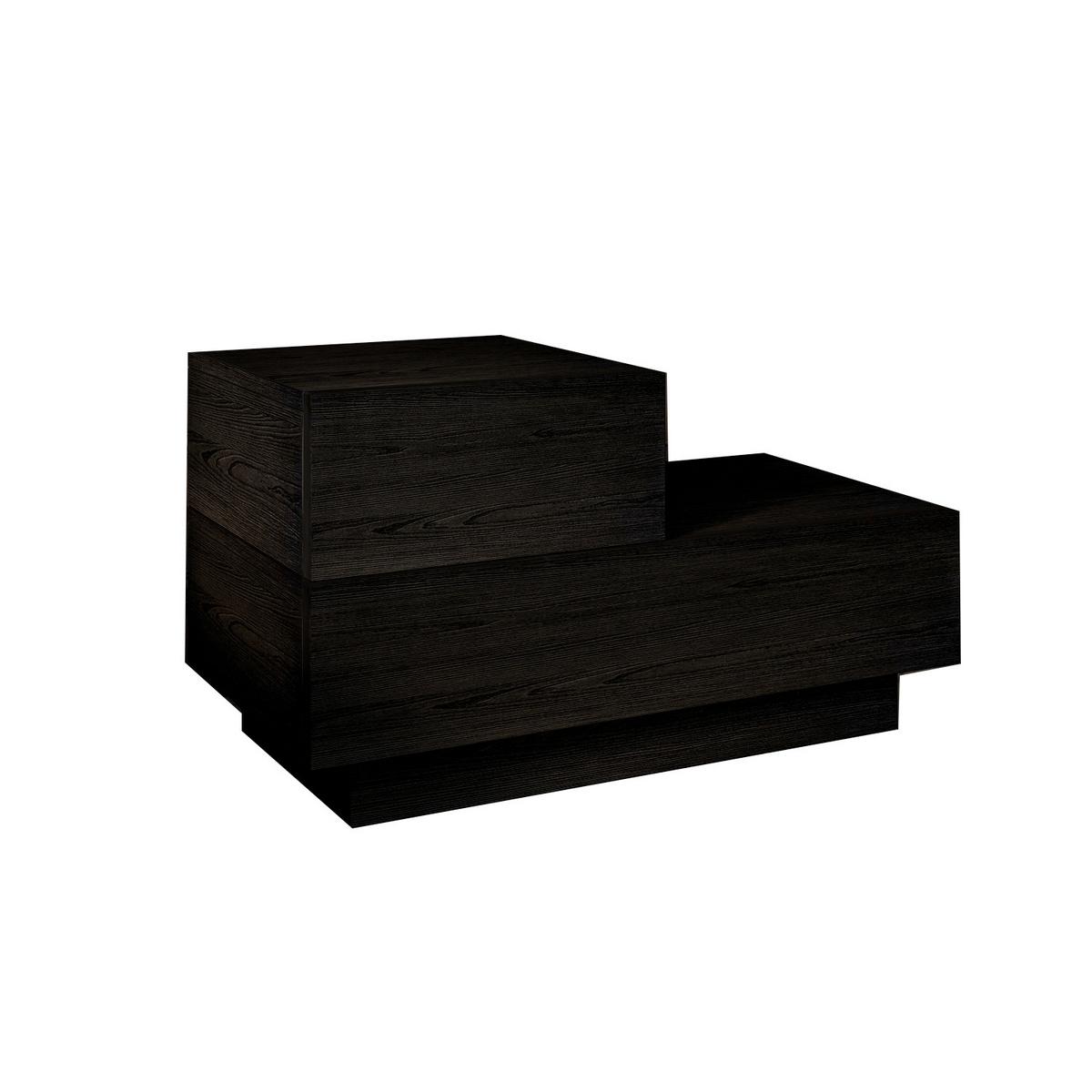 NACHTTISCH KAYRA NACHTTISCH - Schwarz, Design, Holzwerkstoff (70/39/30cm) - Livetastic