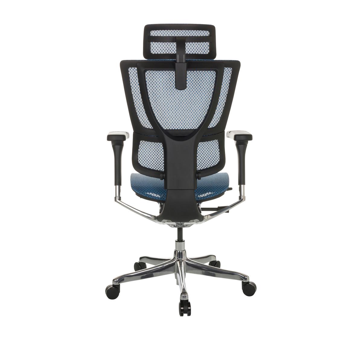 Pisarniški Stol Ergohuman Slim I, Modra - modra, Basics, kovina/umetna masa (69/116-138/66cm) - MID.YOU