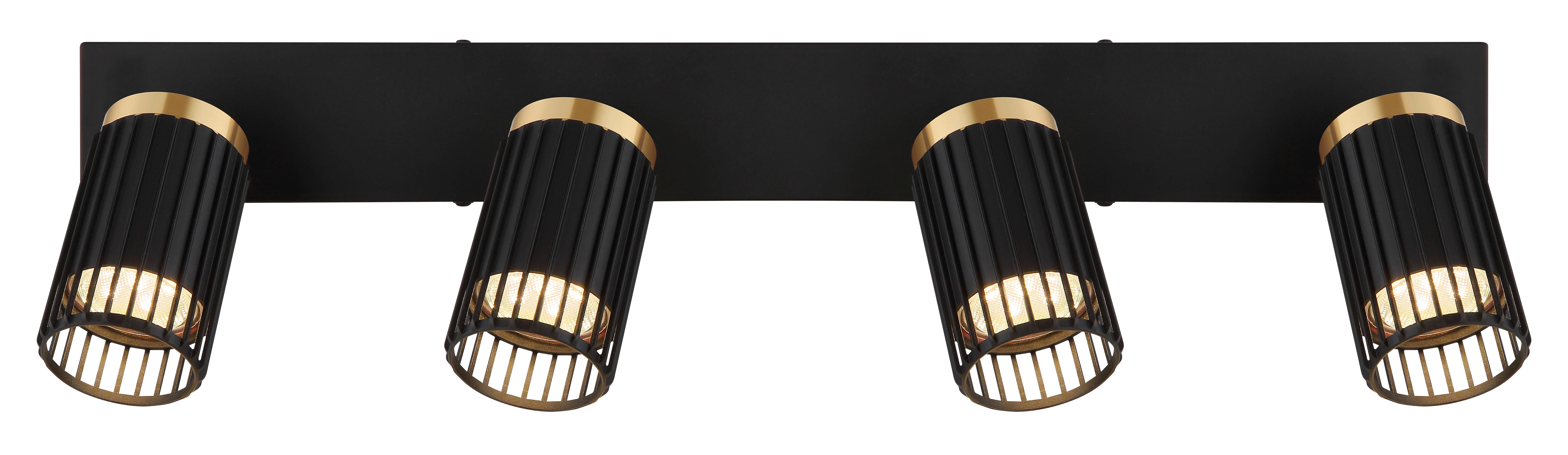 STRAHLER 57906-4 KORBEN - Goldfarben/Schwarz, Design, Metall (53/12,5/15,5cm) - Globo