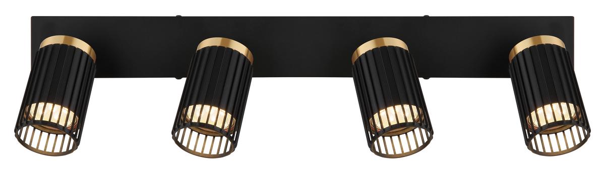 STRAHLER 57906-4 KORBEN - Goldfarben/Schwarz, Design, Metall (53/12,5/15,5cm) - Globo