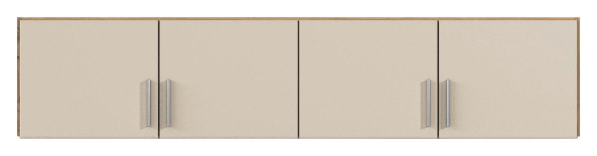 Nastavek Za Omaro Celle Matt, Barva Šampanjca, Ca. 181 Cm - barve šampanjca/barve aluminija, Trend, umetna masa/leseni material (181/39/54cm)