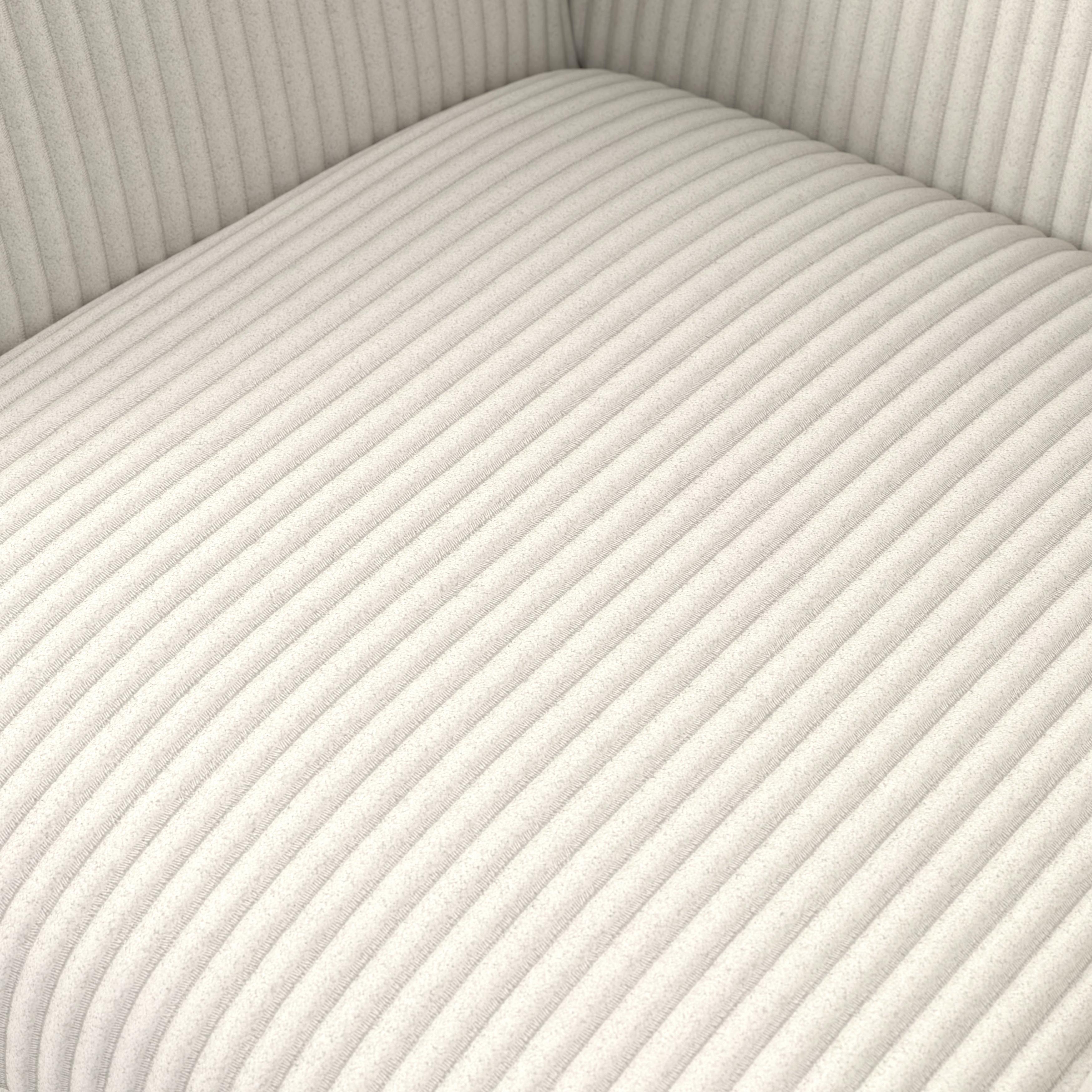 STOL MED ARMSTÖD MAIRO - bokfärgad/cremefärgad, Modern, trä/textil (61,5/86/58,5cm) - Bessagi Home