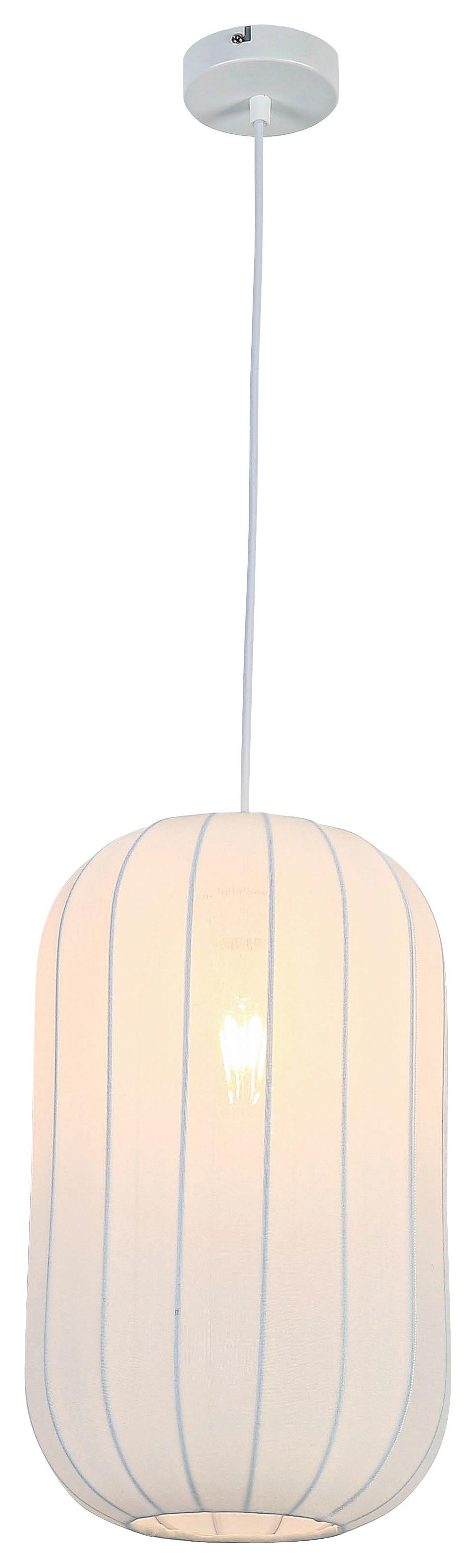 Svjetiljka Viseća Stoiu - bijela, Moderno, metal/tekstil (25/120cm) - Mömax