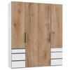 Ormar S Klasičnim Vratima Level 36 A - bijela/boje hrasta, Moderno, drvni materijal (200/236/58cm) - Modern Living