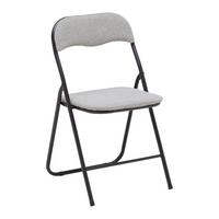 Sklopiva Stolica Isabelle - siva/crna, Lajfstajl, metal/tekstil (44/78/44cm) - Mömax