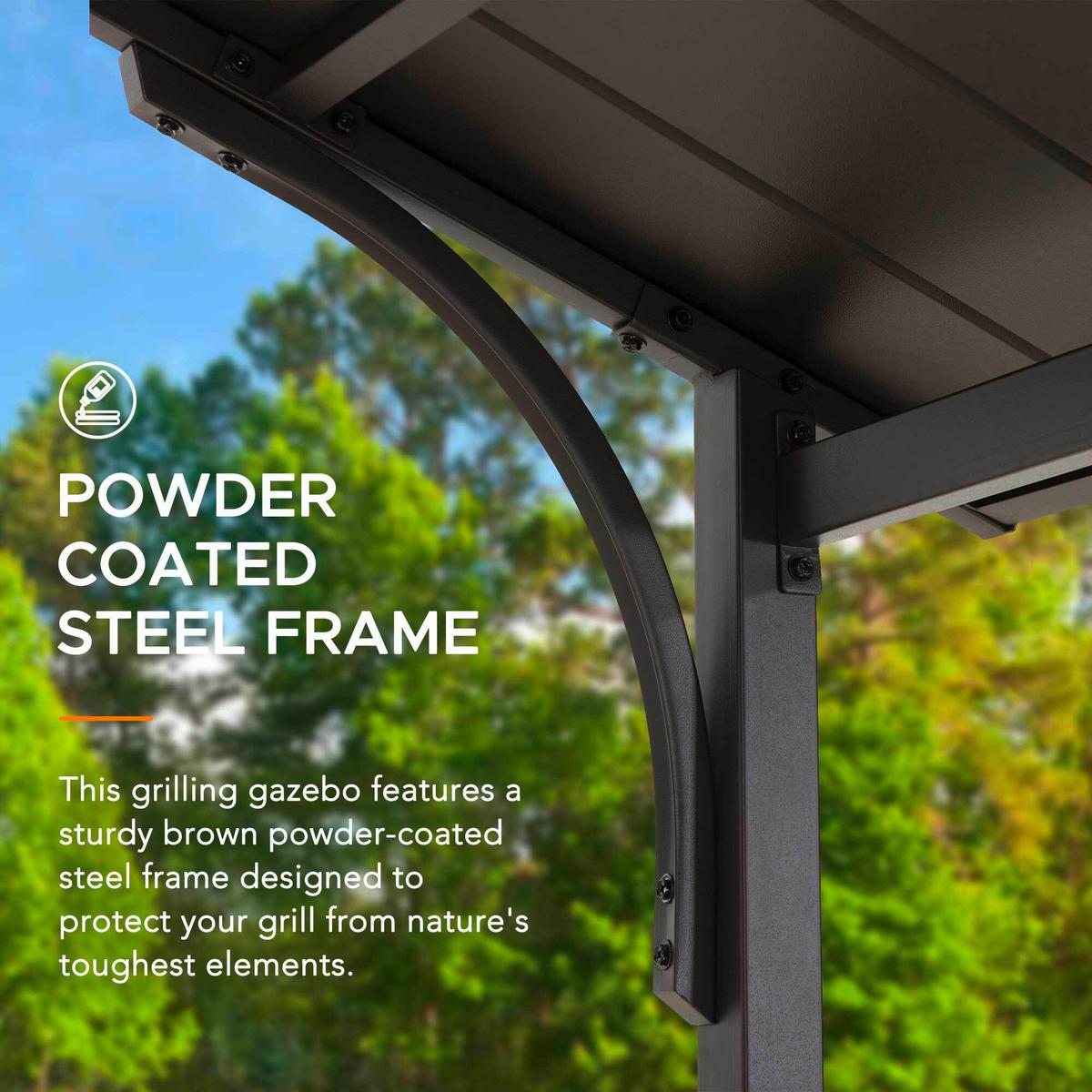 Pavillon Ecrins Braun - Braun, Basics, Metall (242/248/153cm) - Modante