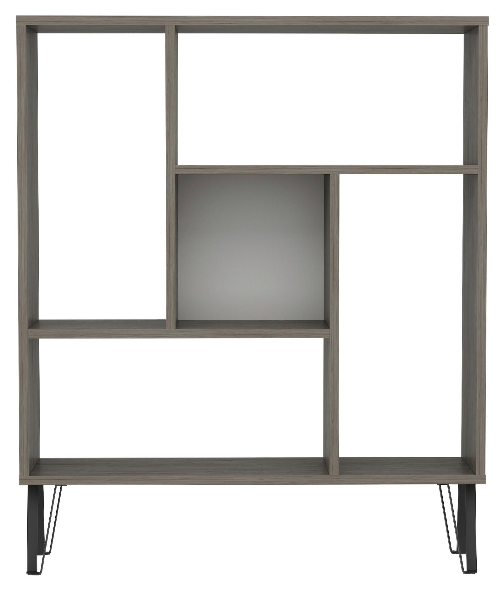 Regal Arven - temni hrast, Design, leseni material (90/107,8/25cm) - Livetastic