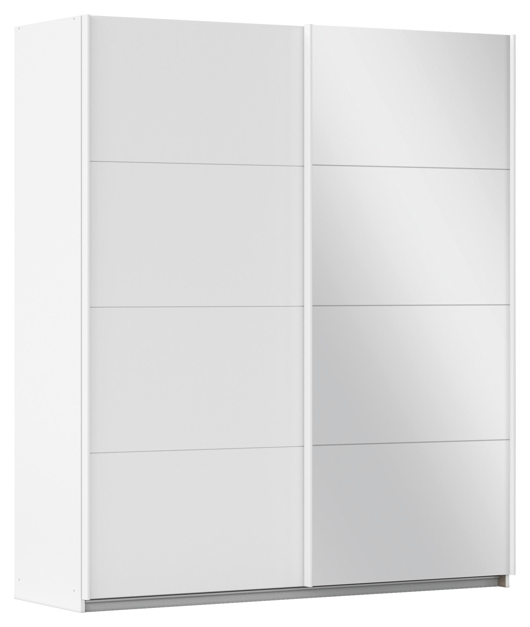 Schwebetürenschrank Scala Weiß - Weiß, MODERN, Holzwerkstoff/Metall (181/210/57cm) - Rauch Möbel